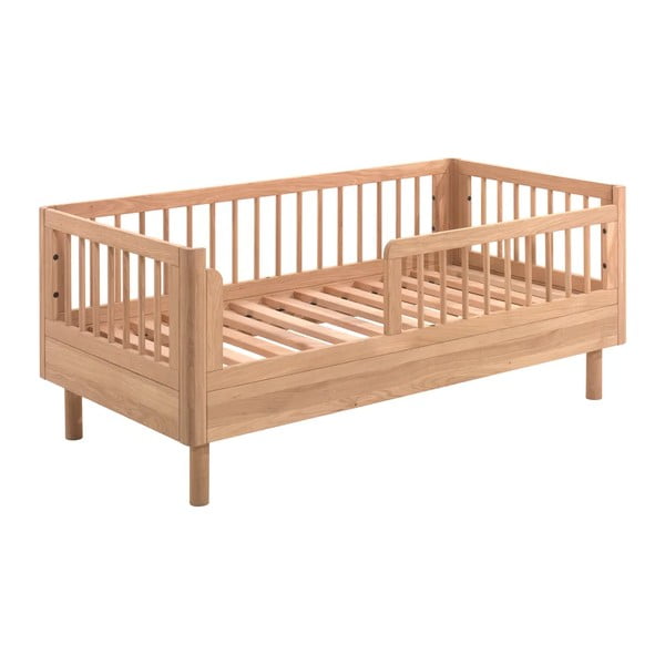Iš ąžuolo masyvo vaikiška lovelė natūralios spalvos 70x140 cm Forrest – Vipack