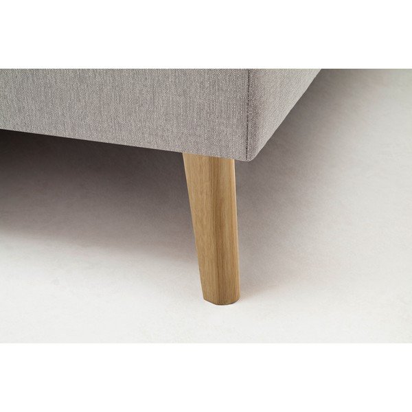 Šviesiai pilkos spalvos spyruoklinė lova 160x200 cm Greta – Meise Möbel-image-1