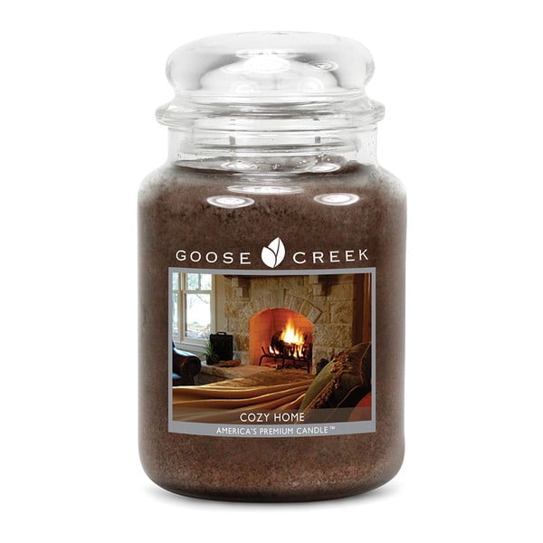 "Goose Creek" kvapioji žvakė stikliniame indelyje "Cozy Home", 150 valandų degimo trukmė