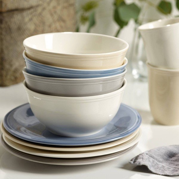 12 dalių smėlio spalvos pusryčių rinkinys "Like by Villeroy & Boch Group-image-1