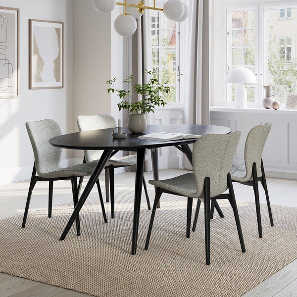 Juodos spalvos valgomojo kėdė su porankiais Paragon – DAN-FORM Denmark-image-1