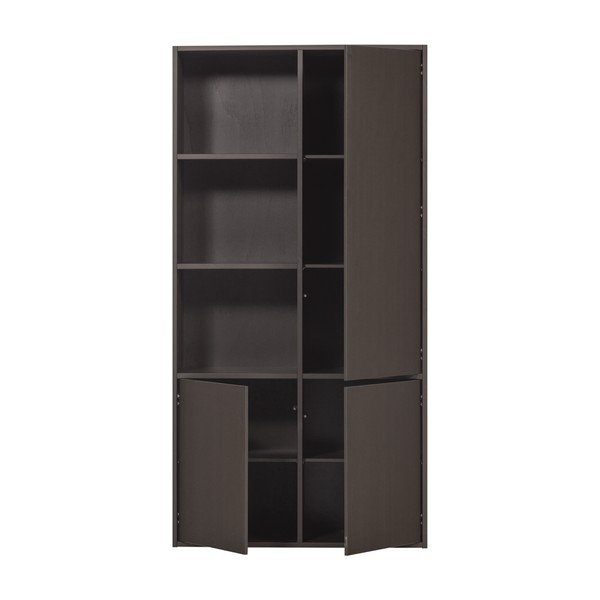 Tamsiai rudos spalvos iš pušies masyvo modulinė spinta 108x215 cm Meggy – WOOOD-image-4