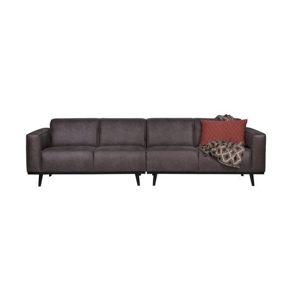 Pilka aksominė keturių vietų sofa BePureHome Statement, 280 cm-image-2