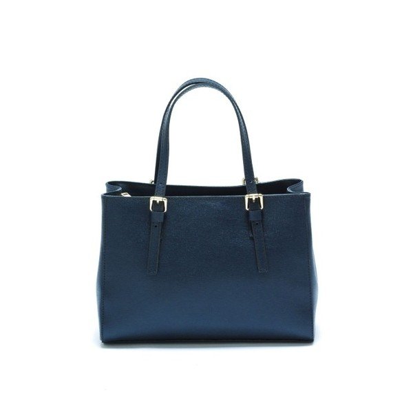Tamsiai mėlyna odinė rankinė Isabella Rhea Murello Blu-image-1