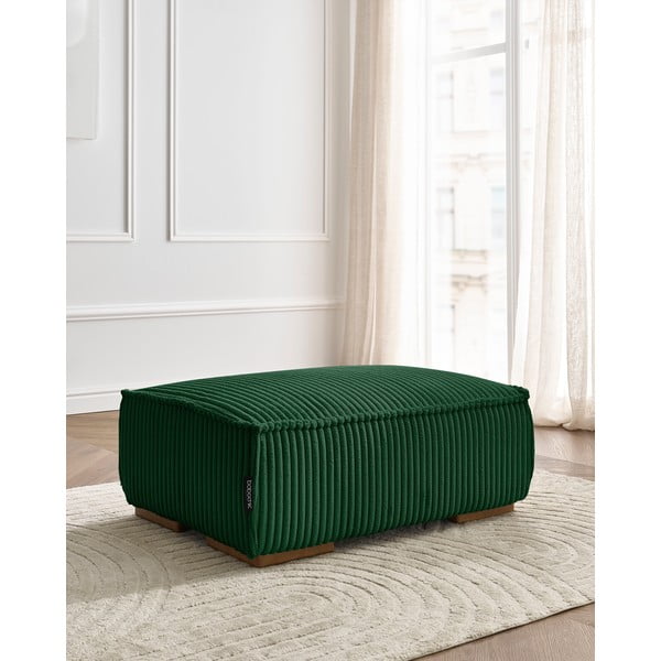 Žalios spalvos iš kordinio velveto taburetė Chelsea – Bobochic Paris-image-1