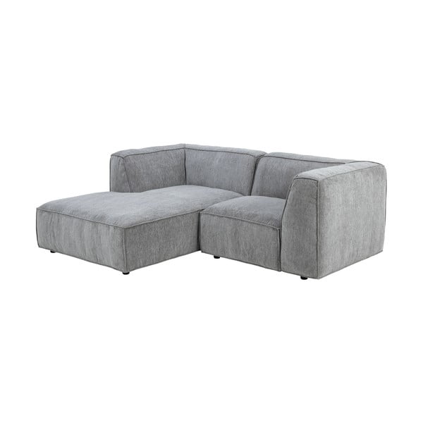 Šviesiai pilka kampinė sofa Bonami Selection Fairfield, kairysis kampas, 208 cm-image-3