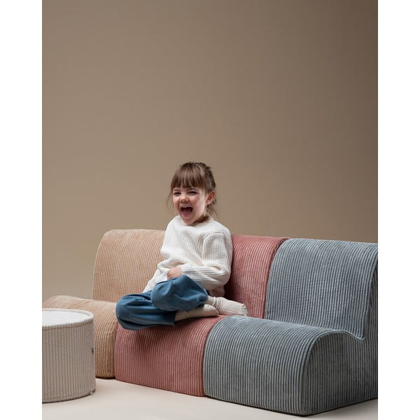 Mėtų spalvos iš kordinio velveto vaikiškas krėslas Cloud – Wigiwama-image-4