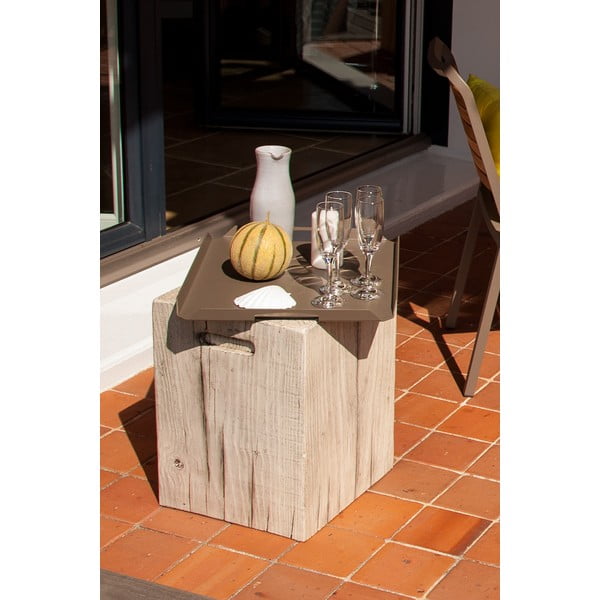 Baltas sodo stalas Ezeis Ecotop, 35 x 35 cm-image-1