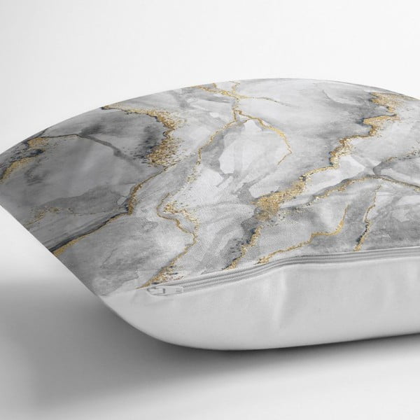 Pagalvėlių užvalkalai Minimalist Cushion Covers Marble With Gold, 45 x 45 cm-image-2