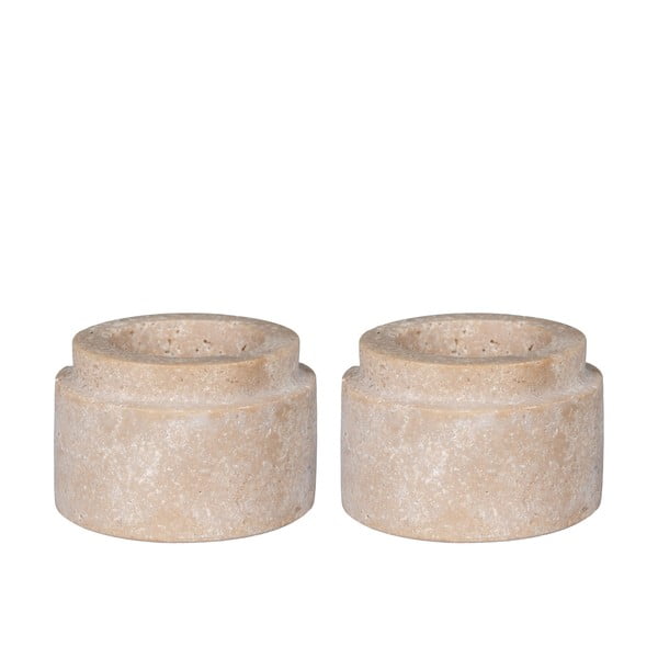 Iš akmens žvakidės arbatinėms žvakutėms 2 vnt. – House Nordic