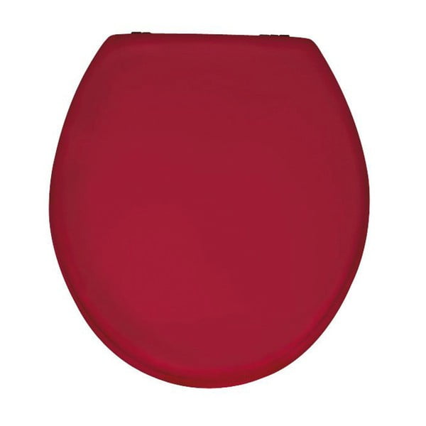 Blizgios raudonos spalvos tualeto sėdynė Wenko Prima, 41 x 38 cm