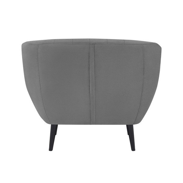 Mazzini Sofos "Toscane" pilkas fotelis, juodos kojos-image-3