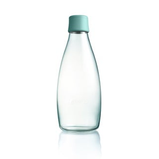 Turkio spalvos ReTap stiklinis butelis su neribota garantija, 800 ml