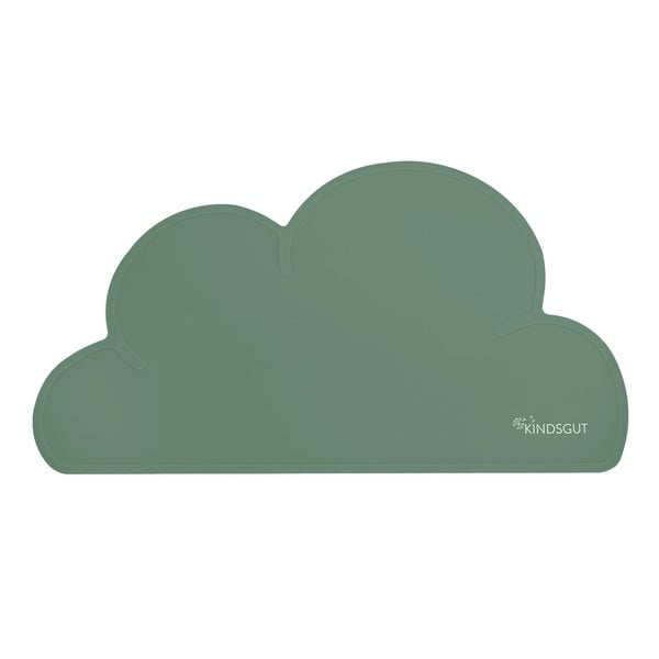 Žalias silikoninis padėkliukas Kindsgut Cloud, 49 x 27 cm