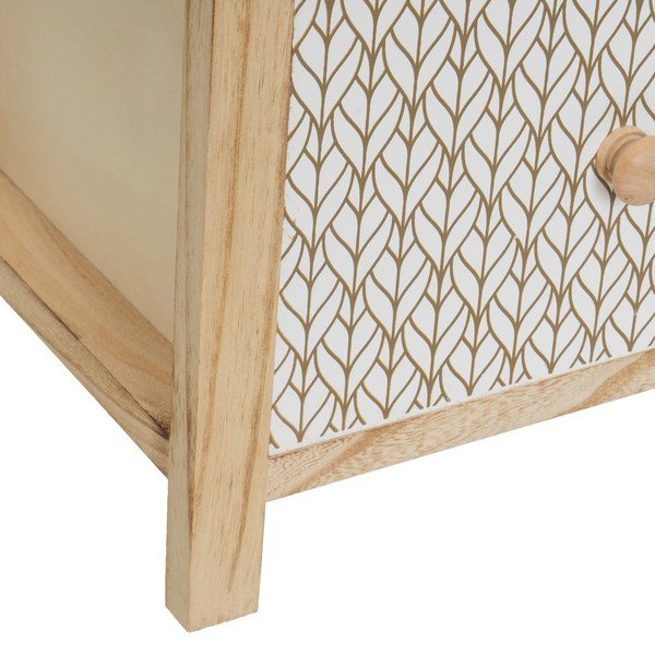 Iš paulovnijos masyvo aukšta šoninė spintelė natūralios spalvos 34x78 cm – Casa Selección-image-4