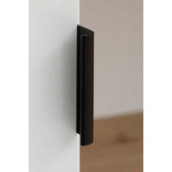 Ąžuolo dekoro lentynos su balta spintele Støraa Legro-image-2