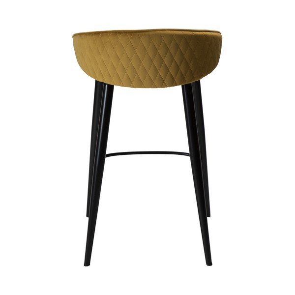 Geltono aksomo baro kėdė DAN-FORM Denmark Dual, aukštis 91 cm-image-3