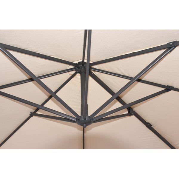 Skėtis nuo saulės kreminės spalvos 300x300 cm Deluxe – Garden Pleasure-image-2