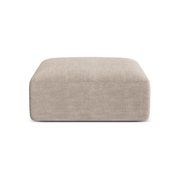 Šviesiai rudos spalvos taburetė iš kordinio velveto Campi – Cosmopolitan Design-image-1
