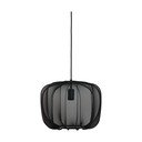 Kabantis šviestuvas juodos spalvos ø 40 cm su tekstiliniu gaubtu Plumeria – Light & Living