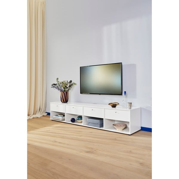 TV spintelė baltos spalvos 214x45 cm Mistral – Hammel Furniture-image-1