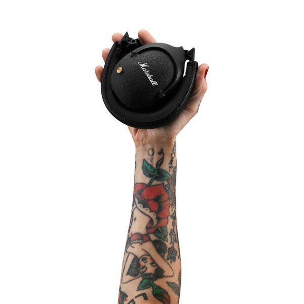 Juodos "Bluetooth" ausinės "Marshall Monitor II-image-3