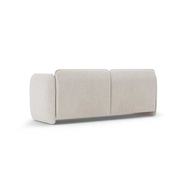 Kreminės spalvos sofa iš šenilinio audinio 204 cm Georgia – Micadoni -image-3