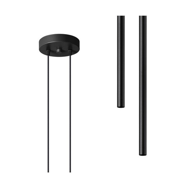 Juodos spalvos iš metalo kabantis šviestuvas ø 15 cm Fideus – Sollux-image-4