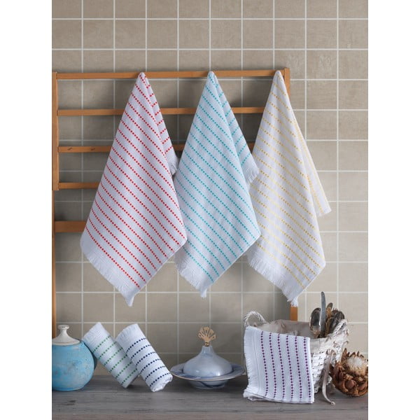 Iš medvilnės virtuvės rankšluosčiai 6 vnt. 40x60 cm Fabia – Foutastic-image-1