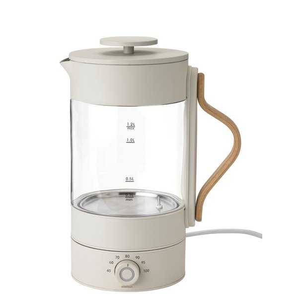Smėlio spalvos iš stiklo virdulys 1,2 l Emma – Stelton