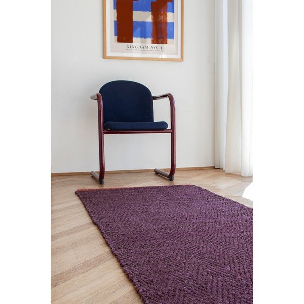 Bordo spalvos iš džiuto kilimas 70x150 cm Notes – Mette Ditmer Denmark-image-1