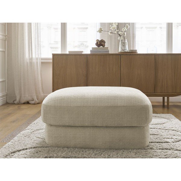Smėlio spalvos taburetė iš šenilinio audinio Leonore – Bobochic Paris-image-3