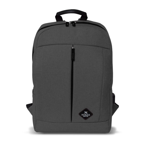 Pilka kuprinė su USB jungtimi My Valice GALAXY Smart Bag-image-3