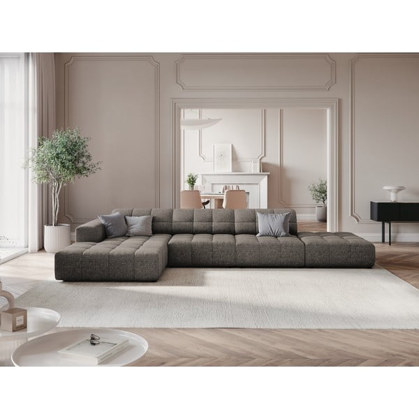 Kampinė sofa tamsiai pilkos spalvos (su kairiuoju kampu) Chicago – Cosmopolitan Design-image-1