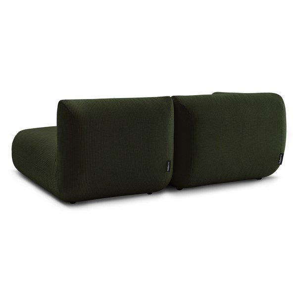 Žalia velvetinė kampinė sofa (dešinysis kampas) Lecomte - Bobochic Paris-image-4