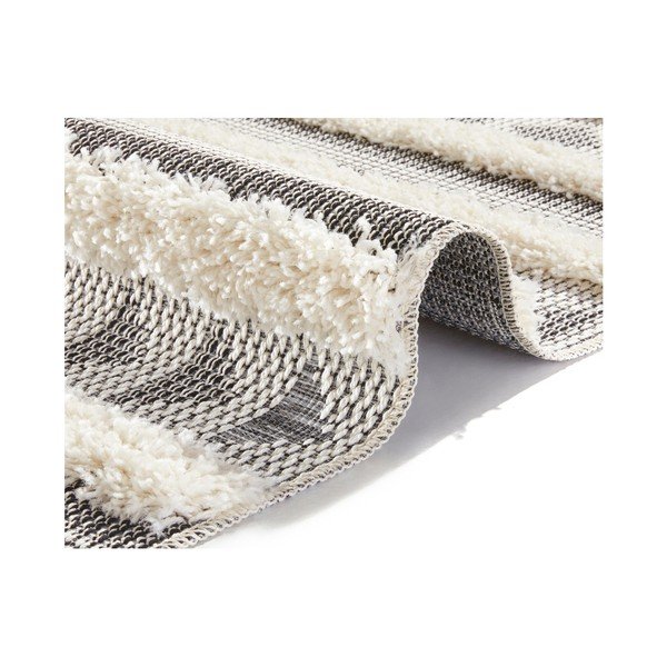 Pilkas kilimas Mint Rugs Handira Tribal Stripes, 155 x 230 cm-image-2