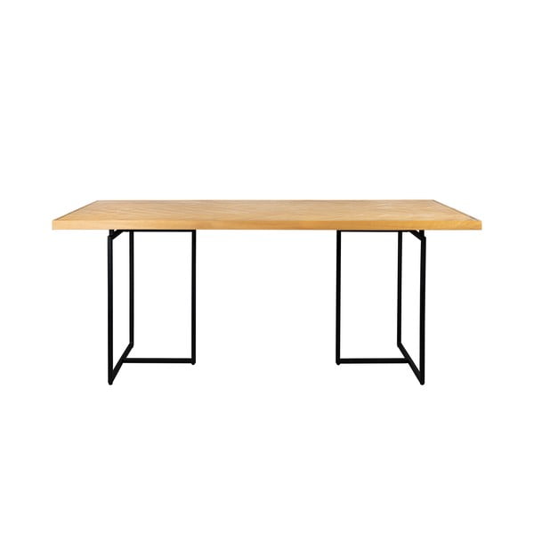 Valgomojo stalas su ąžuolo dekoro stalviršiu 90x180 cm Class – Dutchbone