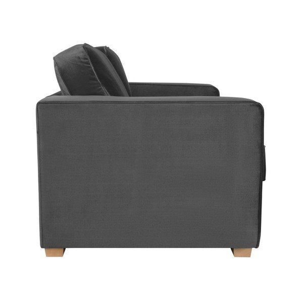 Kosmopolitinio dizaino Čikagos pilka dviejų vietų sofa-image-4