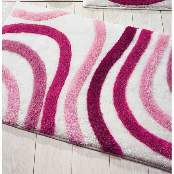 Rožinis vonios kilimėlis Confetti Vonios kilimėliai Sardes, 60 x 100 cm
