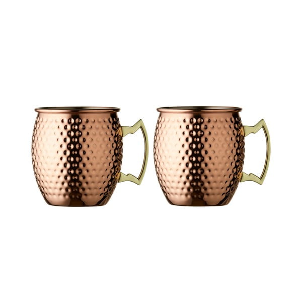 Vario spalvos iš plieno puodeliai 2 vnt. 400 ml Moscow Mule – Lyngby Glas-image-3