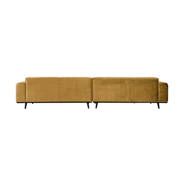 Medaus geltonumo aksominė sofa BePureHome Statement, 372 cm-image-2