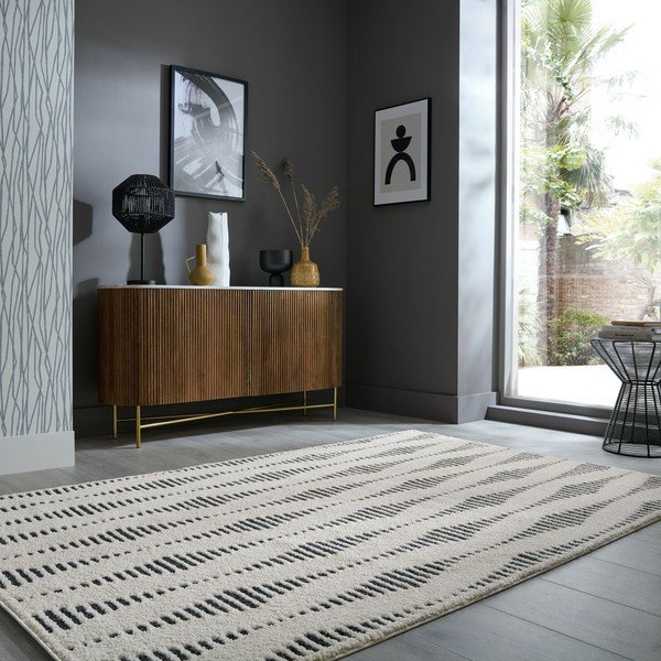 Kreminės spalvos kilimas 200x290 cm Knot – Flair Rugs-image-1
