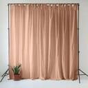 Rožinės spalvos/rudos spalvos iš lino užuolaida 140x250 cm Cafe Creme – Linen Tales