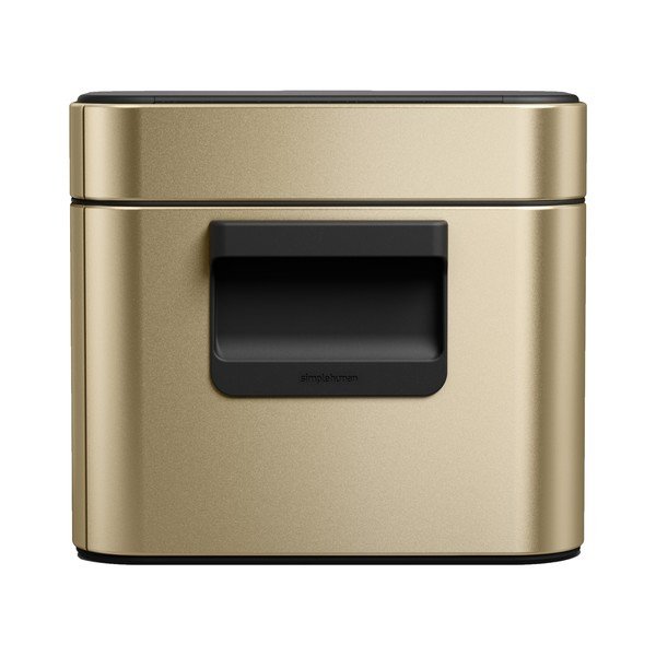 Matinės auksinės spalvos maisto atliekų šiukšliadėžė 4 l – simplehuman-image-2