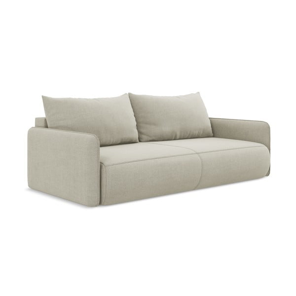 Kreminės spalvos sulankstoma/su sandėliavimo vieta sofa 216 cm Nanea – Makamii-image-3