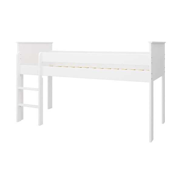 Balta pakeliama vaikiška lova 90x200 cm Alba - Tvilum-image-2