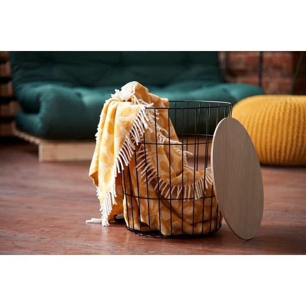 Šoninis staliukas su nuimamu viršumi Actona Lotus Darko, ø 43 cm-image-1