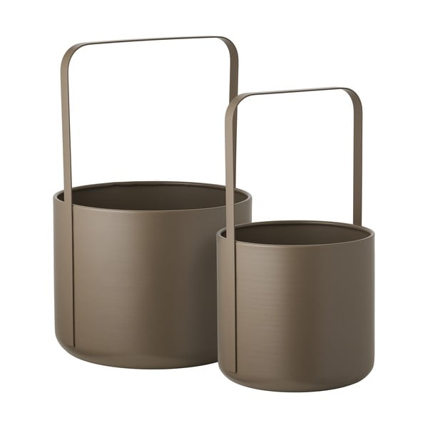 Iš metalo gėlių vazonų dangteliai 2 vnt. ø 24,5 cm Tule – House Nordic