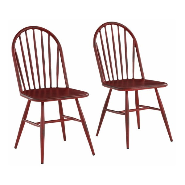 2 raudonų buko kėdžių rinkinys "Støraa Alexis