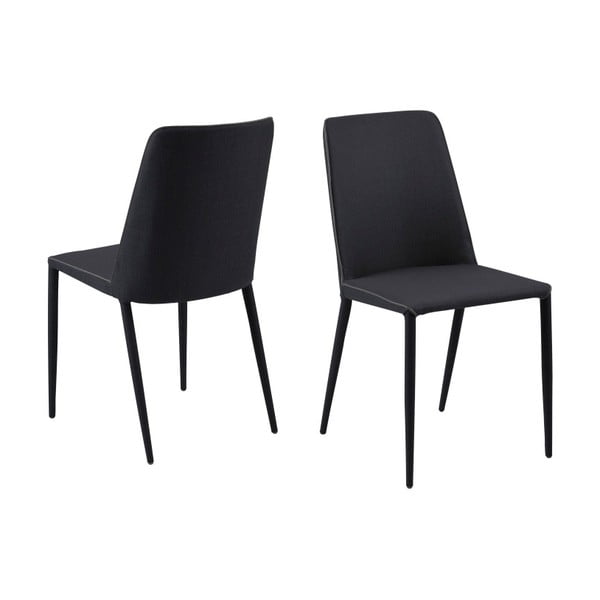 2 antracito pilkos spalvos "Actona Avanja" valgomojo kėdžių rinkinys